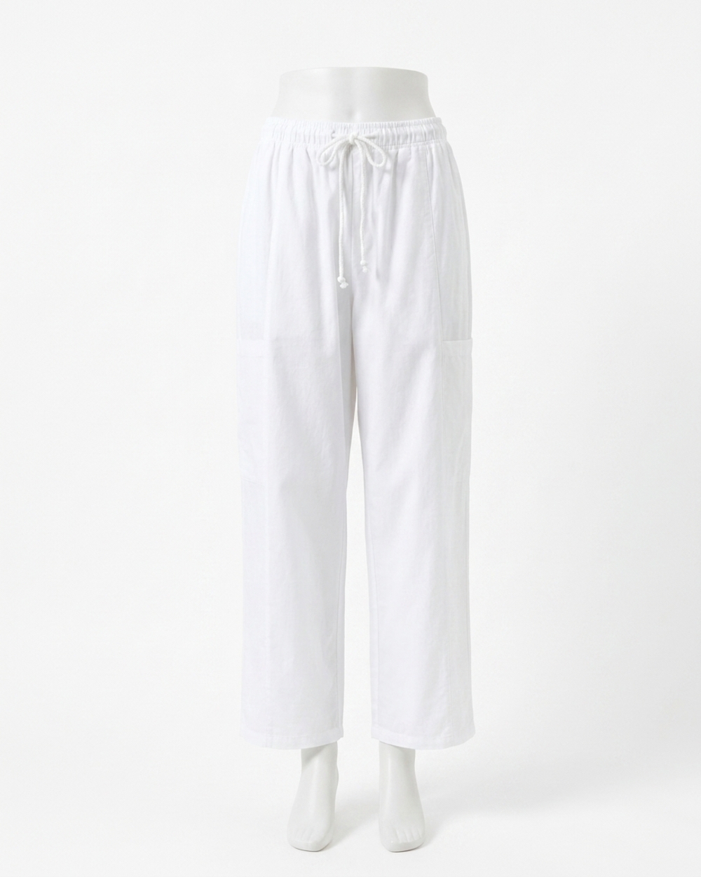 NEW BELLA DAHL side pocket seamed pant in white